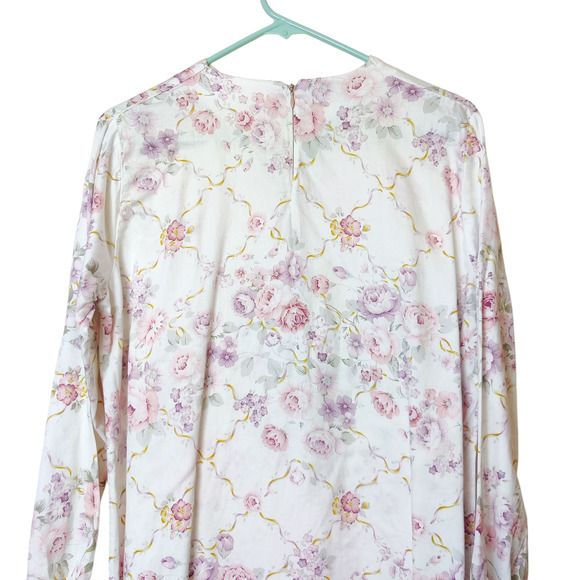 Floral Long Sleeve Midi Dress - Picture 5 of 9